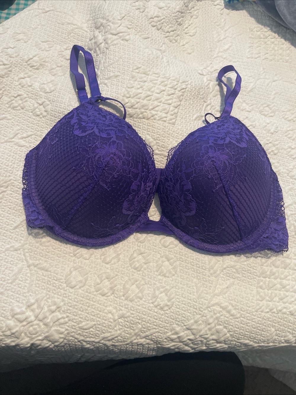 Purple Lace Push-Up Bra - Women Intimates & Sleepwear Victoria’s Secret 32D